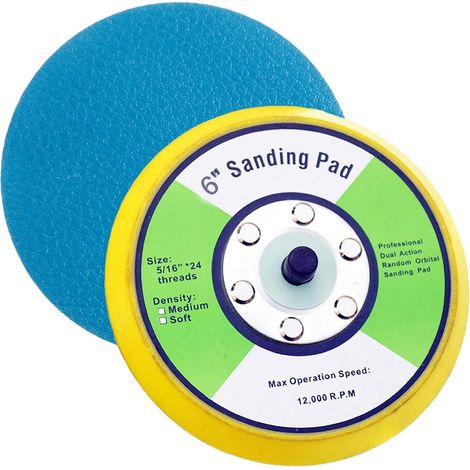 1Pcs PSA patins de ponçage et plateau de support pour Dual Action Air Sander (150mm) (1/5)