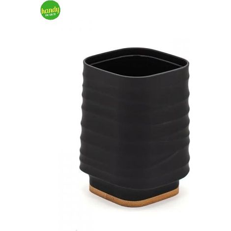 Portaspazzolino nero linea alabama (1/2)