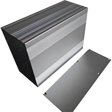 Boîtier en aluminium pour instruments, 85 x 145 x 250 mm, boîtier électronique en aluminium pour circuit imprimé DIY (1/5)