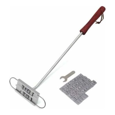 Grille de barbecue Jalleria avec 55 lettres amovibles, ensemble d'ustensiles pour la cuisson de la viande, des steaks, des hamburgers et des grillades. (1/4)
