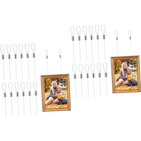 KALLORY Lot de 24 cordons suspension pour cadres photo, en nylon (1/5)