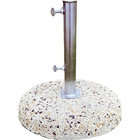 Base ombrellone in graniglietto Ø 54 cm con piastra a 4 viti MALIGI HOME MG-LILIANA Graniglietto