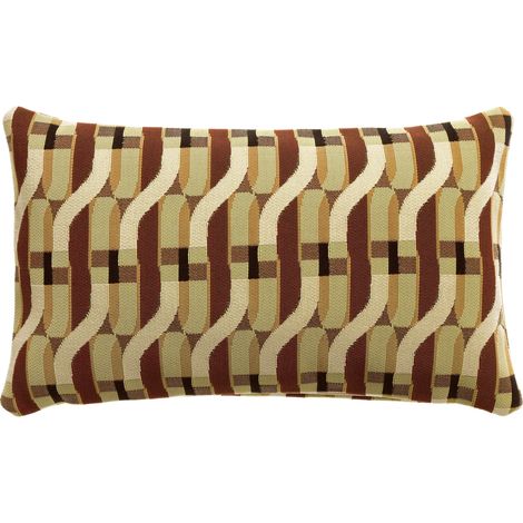 VIVARAISE - Coussin outdoor Kali Vivaraise - Marron - Polypropylène 30x50 cm