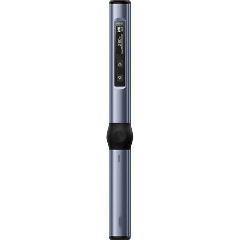 [JAMAIS UTILISÉ]Fer à souder électrique intelligent, station de soudage portable avec écran OLED 0,87 pouce, boîtier en alliage d'aluminium, réglage de la température et de la tension d'entrée. (1/4)