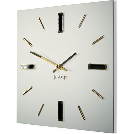 Reloj de pared blanco moderno BRILLIANT de 30 cm (1/5)