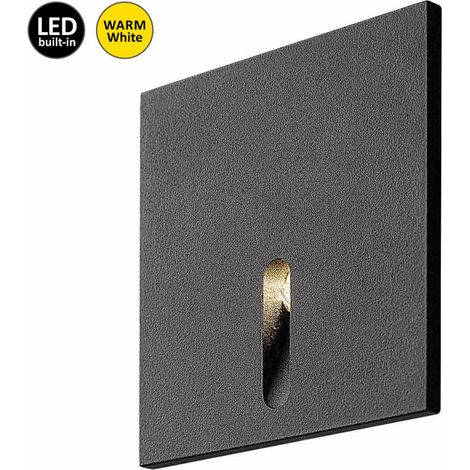 Applique escalier carrée noire LED 3W 3000K Rabalux (1/5)