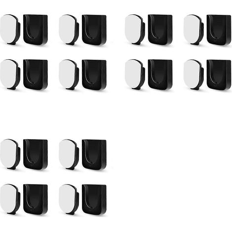 Magnetic télécommande support montage mural 12 Pair télécommande organiseurs rangement autocollant TV Remote noir (1/5)