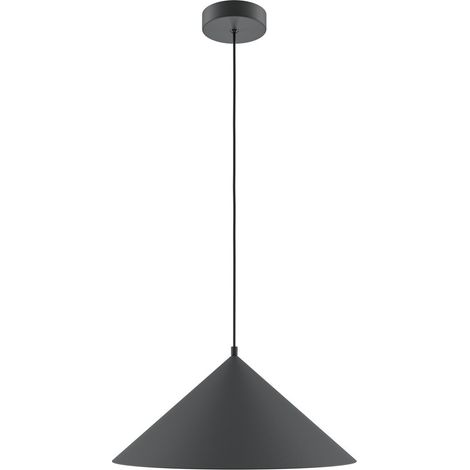 Maytoni Basic Cone Lampadario moderno a sospensione a cupola da 35 cm, nero, 1xE27 (1/2)