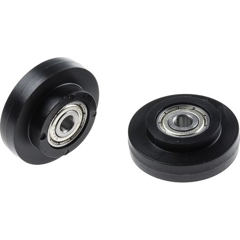 Rs Pro – Galet d'entraînement nylon 40 mm – Rainure 8 mm – Accessoire pour panneaux coulissants – Sachet de 2 unités