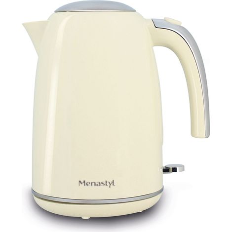 Bouilloire électrique 1,7L en acier inoxydable, RETRO (1/3)