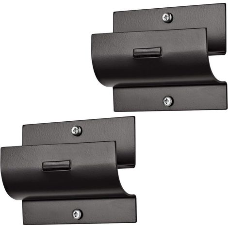 Lot de 2 Supports Muraux pour Échelle en Acier – Crochets de Rangement Garage Robustes – Porte-Échelle Mural Gain de Place pour Atelier et Jardin (1/5)