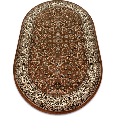 Teppich ROYAL ADR Oval modell 1745 braun brown 100x180 cm