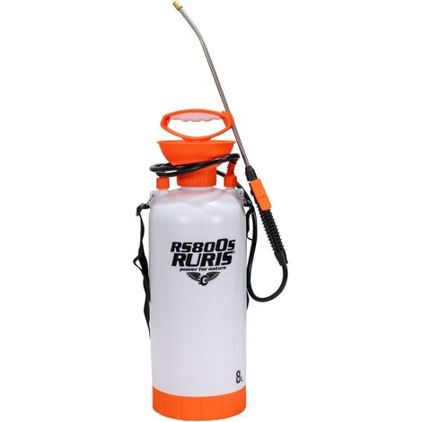 Pulvérisateur Manuel RURIS RS 800S - Réservoir 8 L, Pression 2 à 3 bar, Buse de Pulvérisation, Poignée Ergonomique, Large Ouverture de Remplissage, Léger et Compact (1/5)