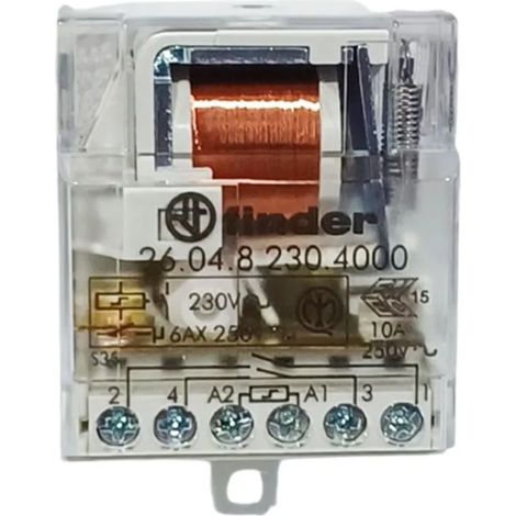 Relè ad impulsi 4 sequenze 2NO 10A 230V AC contatti dorati 26.04.8.230.4000