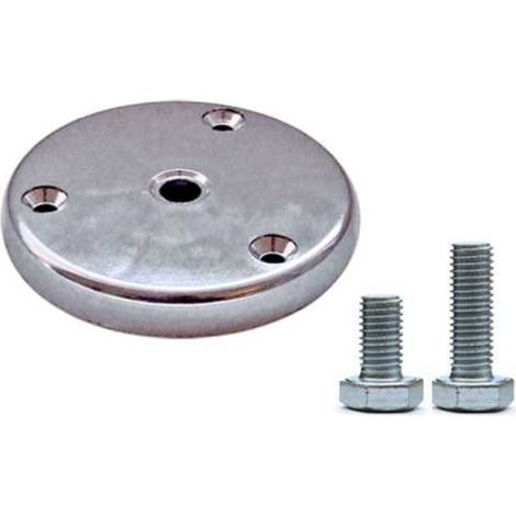 MOBILA - FLANGIA DI FISSAGGIO IN PLASTICA D75 CON 2 VITI FINITURA CROMO (1/2)