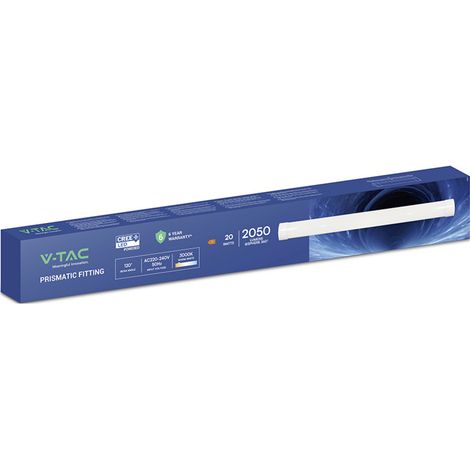 V-TAC Lineare prismatische LED-Deckenleuchte 20W 60cm 3000K CREE-Chip – Artikelnummer 203476 (1/5)