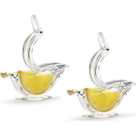 Lot de 2 presse-citrons, presse-citron en acrylique, presse-citron manuel en forme de bateau (1/4)