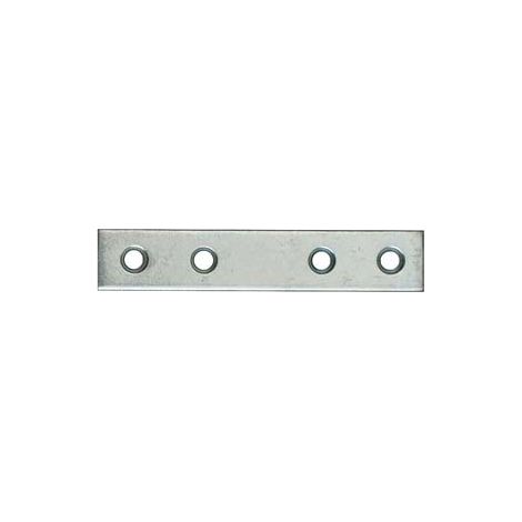 LASTRINA DRITTA 4 FORI ACCIAIO ZINCATO- - mm.40x15 - 100 pezzi