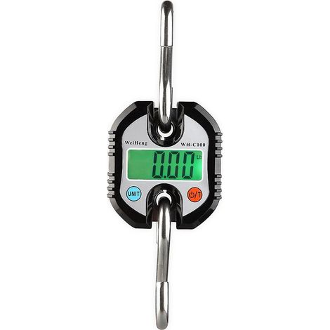 Mini-tragbare elektronische Waage, digitale Gepäckwaage, Fischwaage mit Nullpunktkorrektur und Tara-Funktion (1/5)