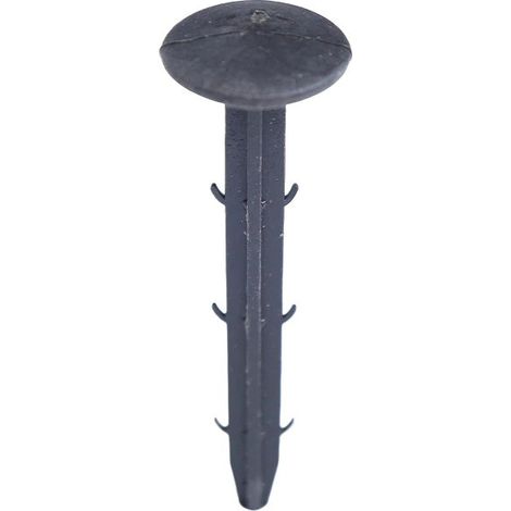 Pieux de jardin verts, lot de 6, lourds, ancrage pour pelouse extérieure noir - 11 cm (1/2)