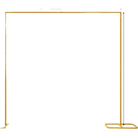 Soporte de lona, ​​diseño desmontable, decoración elegante, color dorado. (1/2)