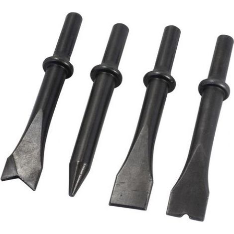 Cinceles para martillos neumáticos, 4 piezas. Juego de cinceles. (1/3)