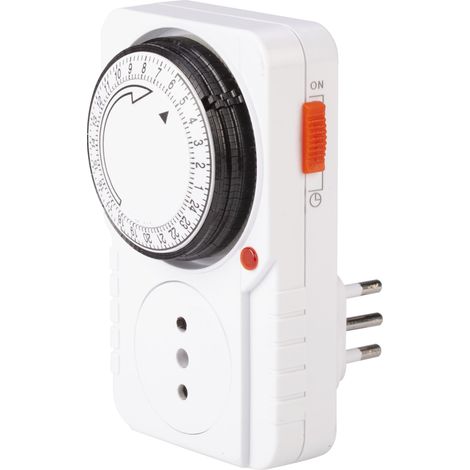 Programmateur Quotidien 250V Minuterie Programmable pour Prise Électrique Temporisée Minuterie Prise Électrique avec Cycle Quotidien Blanc (1/5)