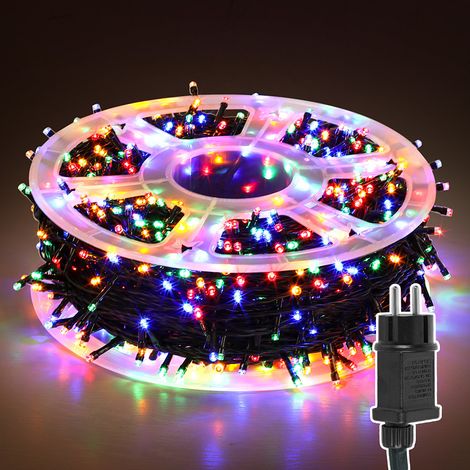 Randaco Catena luminosa LED 200m 1000LED con 8 modalità catena esterna per interno Natale matrimonio festa giardino decorazione multicolore (1/5)