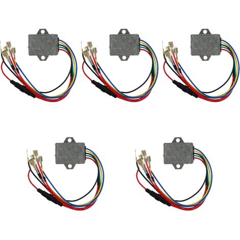 5Pièces Stabilisateur Plastique Noir Compatible