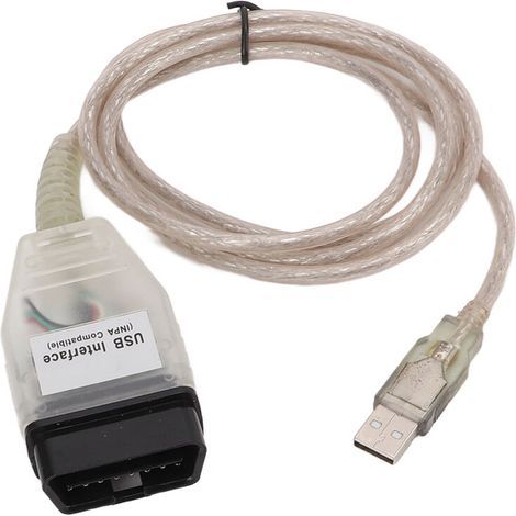 Sjlerst – Outil de diagnostic K+DCAN OBD2 – Câble USB 1,5 m – Compatible BMW Série 3 E46 E83 E90 – Lecture et effacement des codes d'erreur (1/5)
