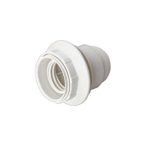 Portalámparas E27 con a rosca y arandela Color blanco 4 A 250 V Electro DH. 12.093/B 8430552085934