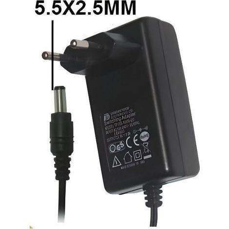 Alimentation - HD LINE - 2A - 5.5 X 2.5MM jack - 12V - TNTSAT FRANSAT