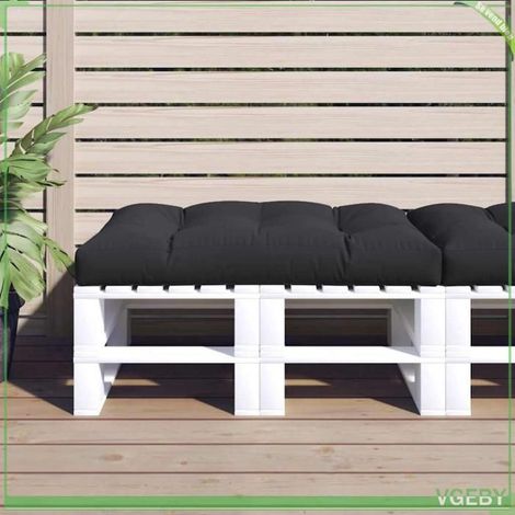 360520 Coussin de palette noir 120x80x12 cm tissu (1/5)