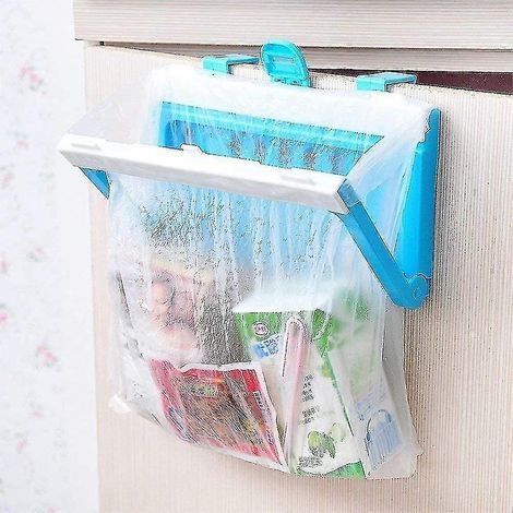 Support de sac poubelle en plastique 2024, support pliable pour sacs poubelle, support de rangement suspendu pour poubelle (1/5)