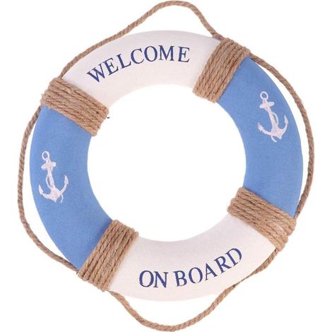 Rettungsring – Maritime Wanddekoration – Für Türen, Fenster, Innen- und Außenwände – Durchmesser 30 cm – 1 Stück (1/5)