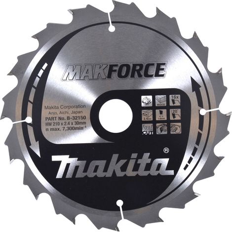 B-32150 Disco sega circolare, Makparace T.C.T, 210 x 30 mm, 16 D