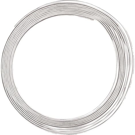 Vaessen Creative Filo di Ferro Modellabile Piatto da 3 m x 1 mm x 3 mm Argento – Filo Flessibile per Creazioni Floreali, Realizzazione di Gioielli e Modellismo (1/5)