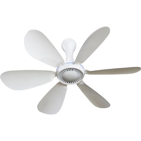 Ventilateur Plafonnier Portable - Ventilateur USB Mini pour Tente de Camping - Cordon de 3,5 m - Diamètre 42 cm - 5 W - 6 Pales (1/5)