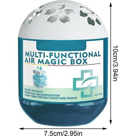 4PCS Boîte de dépoussiérage de purification d'air parfum de nettoyant de boîte d'air multifonctionnel désodo TRANSPORT DES ALIMENTS