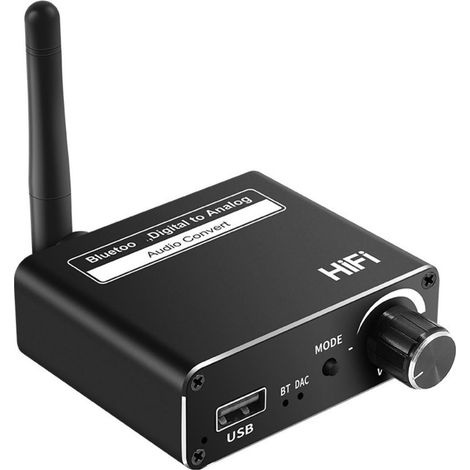 Récepteur Bluetooth 5.0 Fibre Optique Coaxial 3 en 1 Convertisseur Audio Numérique vers Analogique 3.5MM (1/5)