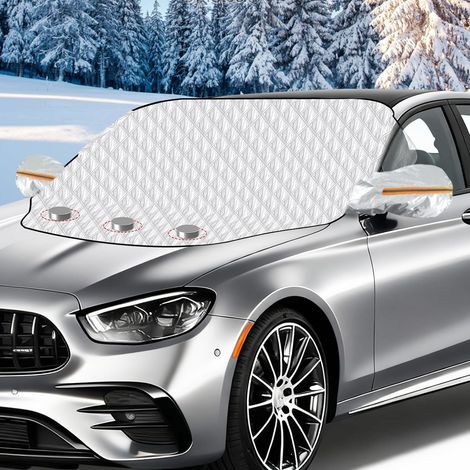Magnetic Frost Windshield Cover, Winter Windshield Cover, Anti-Frost Car Cover, Anti Snow Winter Ice 146 x 116 cm (1/5)