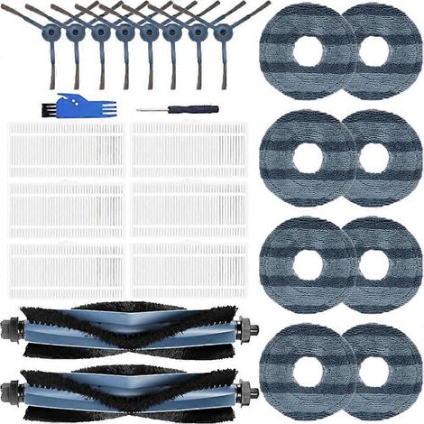 Filtre pour aspirateur brosse pour aspirateur Filtre de brosse pour aspirateur filtre de Omni C20 Robot Aspirateur Main Side Brosse HEPA Filtre Serpillière Cloth Accessoire Kit (1/5)