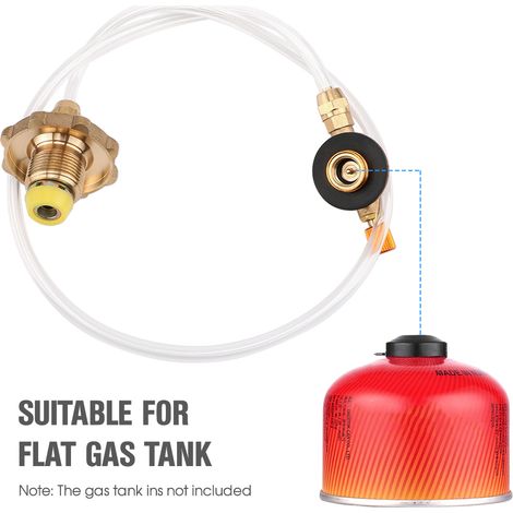 Adaptateur de cuisinière à gaz de Camping en plein air, accessoires de tuyau de remplissage de réservoir (1/5)