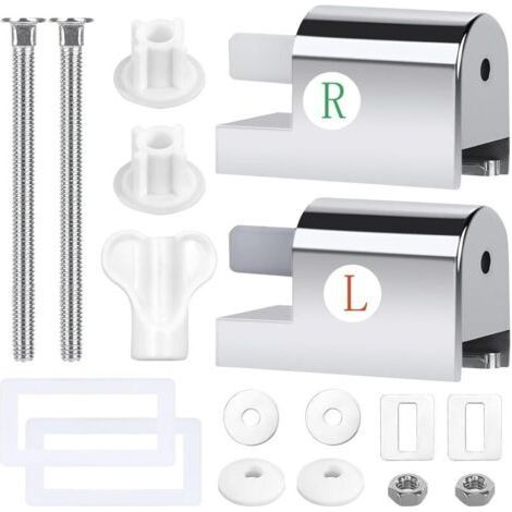 Universal Toilet Seat Fixing Kit - Metal Toilet Seat Replacement Accessories for Installing and Fixing Seats (1/5)