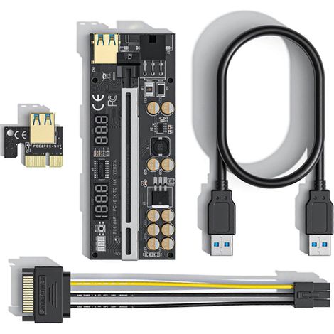 Ver 016 PCIE Riser PCI für Express X1 auf X16 Extender Adapterkarte für Grafikkarten