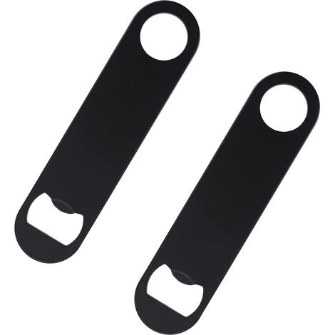 2PCS Décapsuleurs Bière en Acier Inoxydable pour Cuisine, Bar et Restaurant, Beer Bottle Opener Pratique et Compact, Decapsuleur Bière Original pour Maison ou Professionnel (1/5)