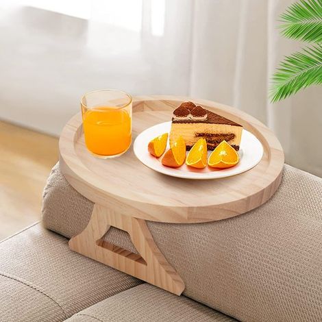 Sofá cama de madera Clipser Sofá cama plegable Plateau à Clipser Mesa para aperitivos y bebidas Servicio aparte (1/5)