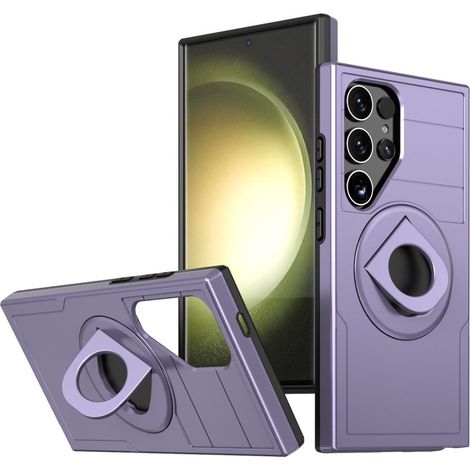 Custodia MagSafe per Samsung Galaxy S24 Ultra, con magnete militare, viola (1/5)