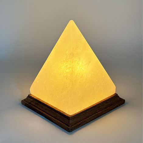 Lampada di Sale Himalayano Bianco naturale a forma di Piramide 2-3Kg (1/2)