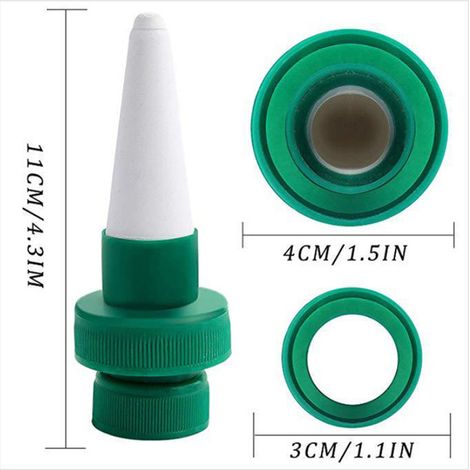 Private Label-Pack de de 12 pots de fleurs en céramique pour arrosage automatique des plantes avec goutte à goutte et pointes d'arrosage automatique pour fleurs, XU, Système d'arrosage intérieur extér